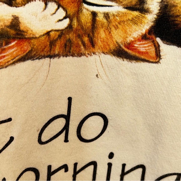 Vintage Marshlands Canada Cat T-Shirt - "I don't do mornings." - Picture 7 of 16
